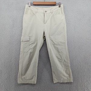 Patagonia Pants Womens Size 8 Khaki Beige Performance Nylon‎ Cargo Hiking